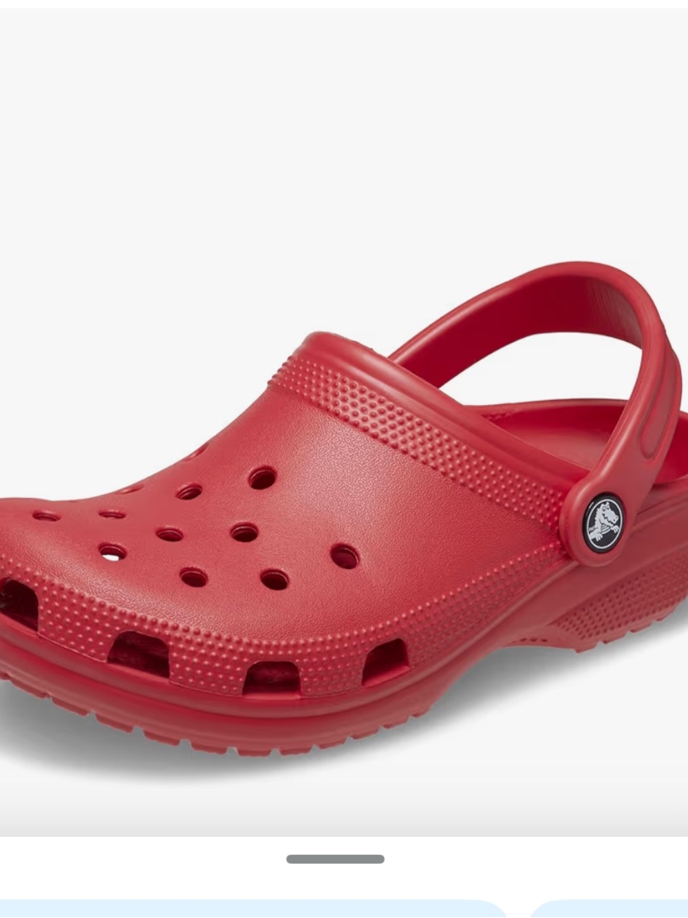 CROCS Classic Clog in Bright Red -men size 9 
Women 11